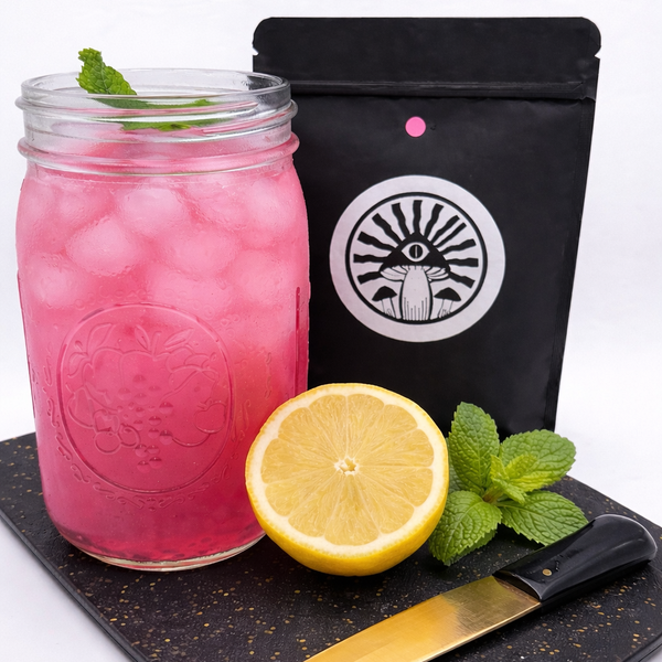An image of refreshing pink iced tea sacrament