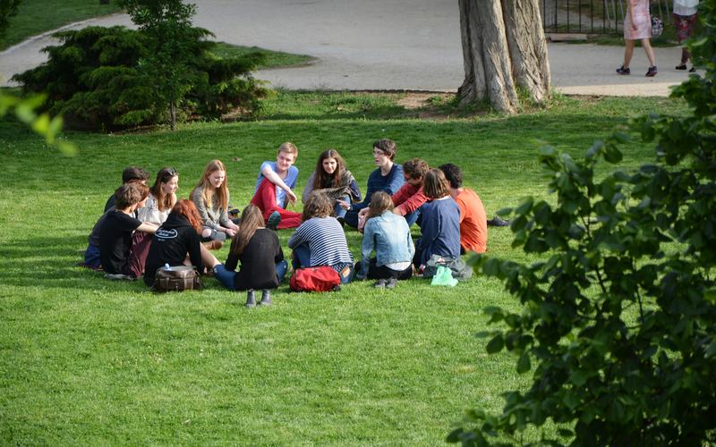 A circle of community