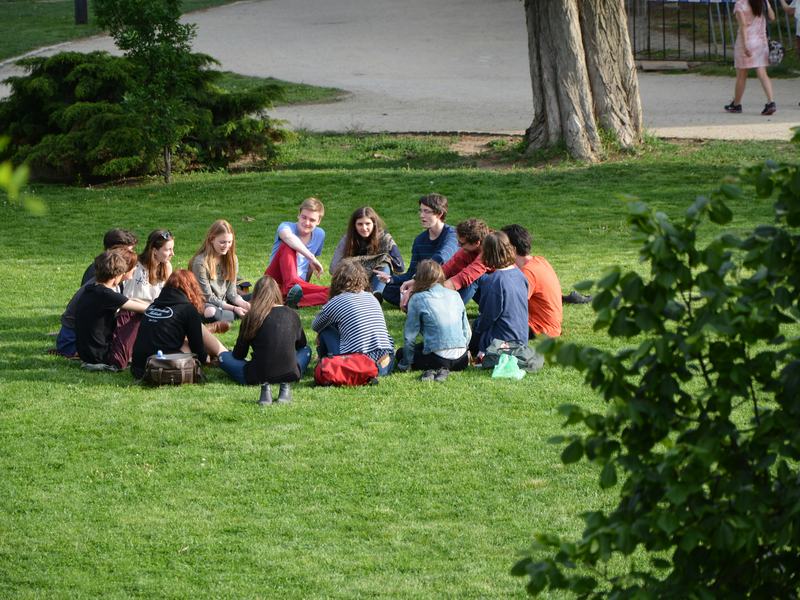 A circle of community